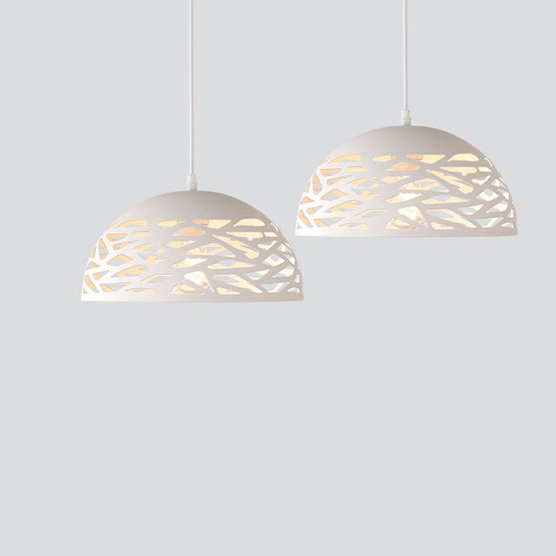 Floro White Facet Dome Pendant Light - Lighting.co.za