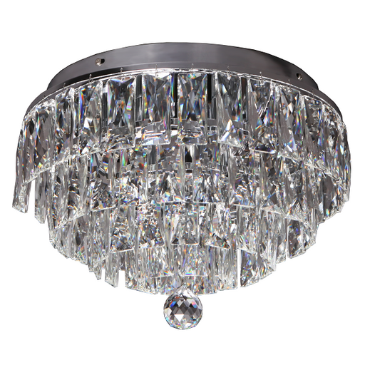 Tulip Chrome And Clear K9 Crystal Ceiling Light - Lighting.co.za