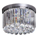 Poppy Chrome And Clear K9 Crystal Ceiling Light - Lighting.co.za