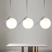 Hampton Gold or Chrome And White Glass Pendant Light 3 Sizes - Lighting.co.za