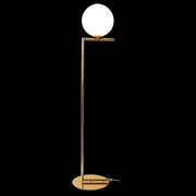 Hampton Frosted Glass and Gold Nordic Floor Lamp - Lighting.co.za
