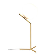 Hampton Long Frosted Glass and Gold Nordic Table Lamp - Lighting.co.za