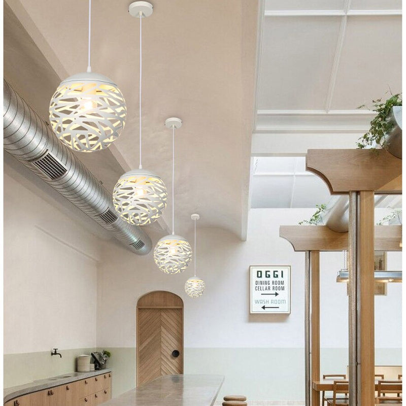 Floro White Facet Ball Pendant Light - Lighting.co.za