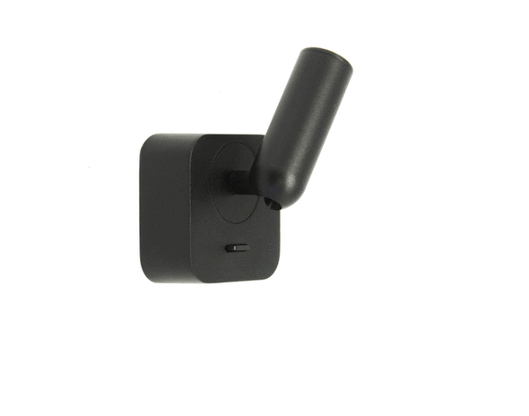 Hilton Round Black Or White LED Bedside Reading Wall Light - Lighting.co.za