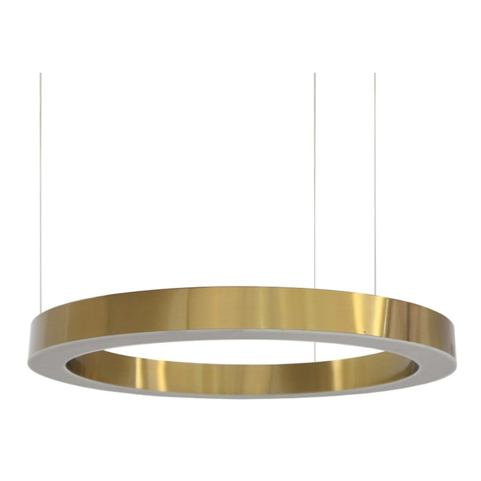 Hoop Brushed Brass LED Ring Pendant Light 3 Sizes - Lighting.co.za