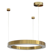 Hoop Brushed Brass LED Ring Pendant Light 3 Sizes - Lighting.co.za