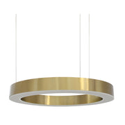 Hoop Brushed Brass LED Ring Pendant Light 3 Sizes - Lighting.co.za