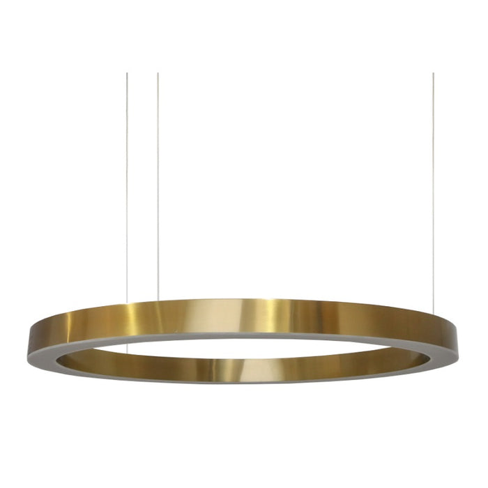Hoop Brushed Brass LED Ring Pendant Light 3 Sizes - Lighting.co.za