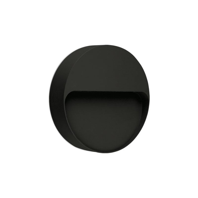 Intake Round Black | White Down Facing LED Outdoor Wall Light 2 Options - Lighting.co.za