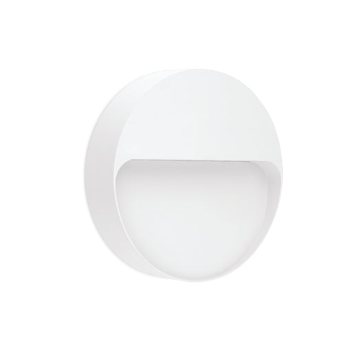 Intake Round Black | White Down Facing LED Outdoor Wall Light 2 Options - Lighting.co.za