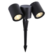 Beacon Black 1 Or 2 Light Outdoor Garden Spike Light - Lighting.co.za