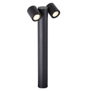 Beacon Black 1 Or 2 Light Outdoor Bollard Light - Lighting.co.za