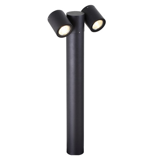 Beacon Black 1 Or 2 Light Outdoor Bollard Light - Lighting.co.za