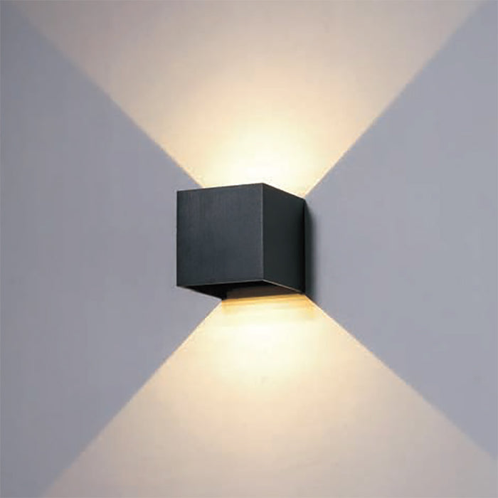 Udre 6W LED Square Up Down Adjustable Beam Outdoor Wall Light - Lighting.co.za