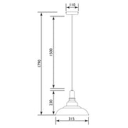 Curva Grey and Copper Pendant Light - Lighting.co.za