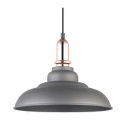 Curva Grey and Copper Pendant Light - Lighting.co.za
