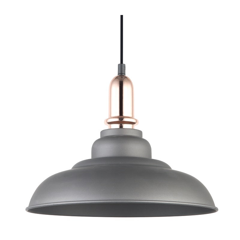 Curva Grey and Copper Pendant Light - Lighting.co.za