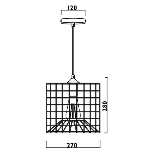 Cala Grid Drum Metal Shade Pendant Light - Lighting.co.za