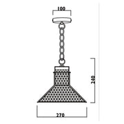 Lorna Black Mesh Pendant Light - Lighting.co.za