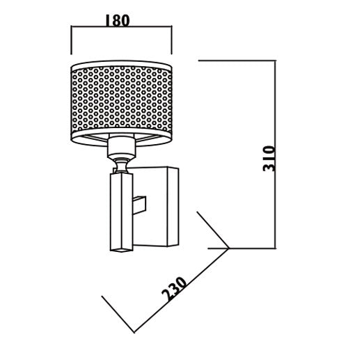 Ultra Black Mesh Shade Wall Light - Lighting.co.za