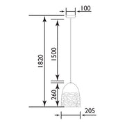 Floro White Facet Conical Pendant Light - Lighting.co.za