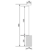 Carlo Grid Tall Metal Shade Pendant Light - Lighting.co.za