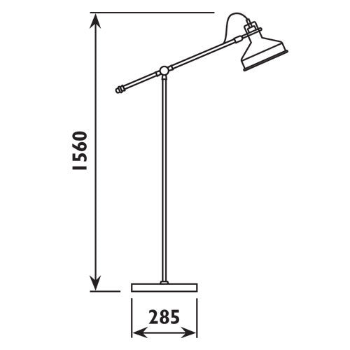 Anna Black | White | Grey Floor Lamp - Lighting.co.za