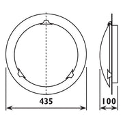 Ura Black Round Indoor Ceiling Light - Lighting.co.za