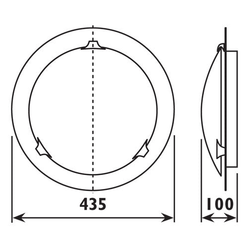 Ura Black Round Indoor Ceiling Light - Lighting.co.za