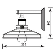 Boulevard Chrome and Black Wire Grid Wall Light - Lighting.co.za