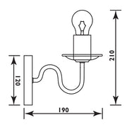 Zed Black Wall Light - Lighting.co.za