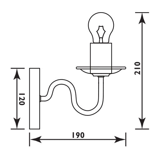 Zed Black Wall Light - Lighting.co.za