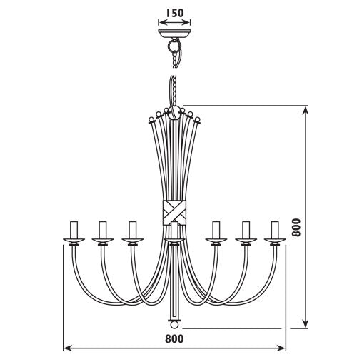 Bali 6|8|12 Light Antique Bronze Chandelier - Lighting.co.za