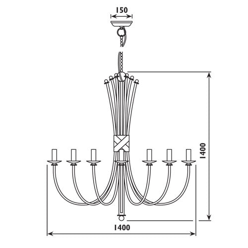 Bali 6|8|12 Light Antique Bronze Chandelier - Lighting.co.za