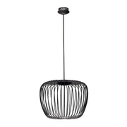 Round Apple Black Or White Wire LED Pendant 2 Sizes - Lighting.co.za