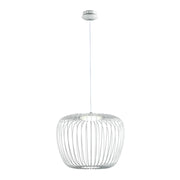 Round Apple Black Or White Wire LED Pendant 2 Sizes - Lighting.co.za