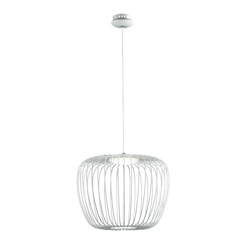 Round Apple Black Or White Wire LED Pendant 2 Sizes - Lighting.co.za