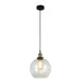 Cloche Antique Brass And Clear Glass Dome Pendant Light In 3 Sizes - Lighting.co.za