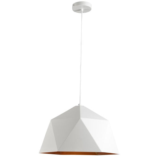 Facet Industrial Black Or White and Gold Pendant Light - Lighting.co.za