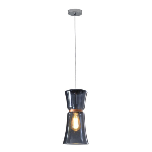 Fulton Clear Or Blue Smoke Glass Pendant Light - Lighting.co.za