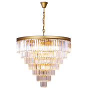 Grace Extra Large Black Or Gold K9 Crystal 7 Tier Chandelier - Lighting.co.za