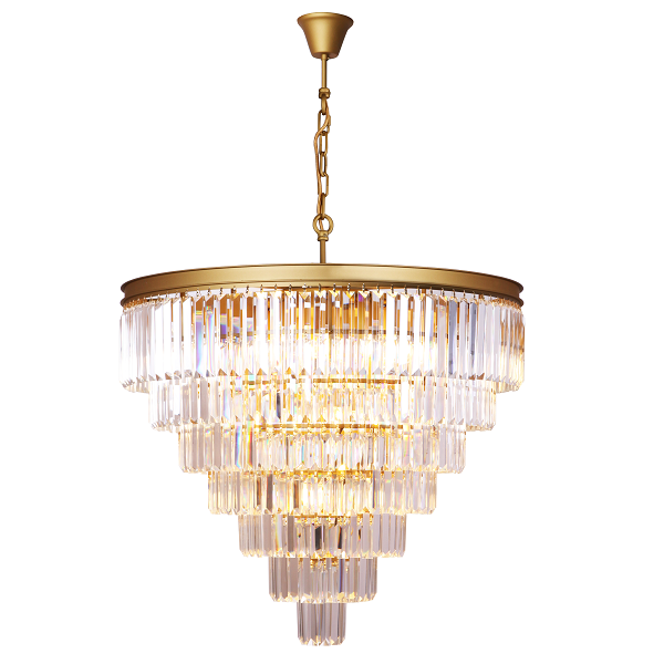 Grace Extra Large Black Or Gold K9 Crystal 7 Tier Chandelier - Lighting.co.za