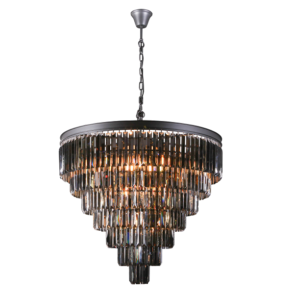 Grace Extra Large Black Or Gold K9 Crystal 7 Tier Chandelier