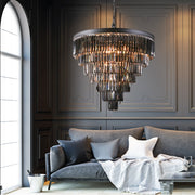 Grace Extra Large Black Or Gold K9 Crystal 7 Tier Chandelier - Lighting.co.za