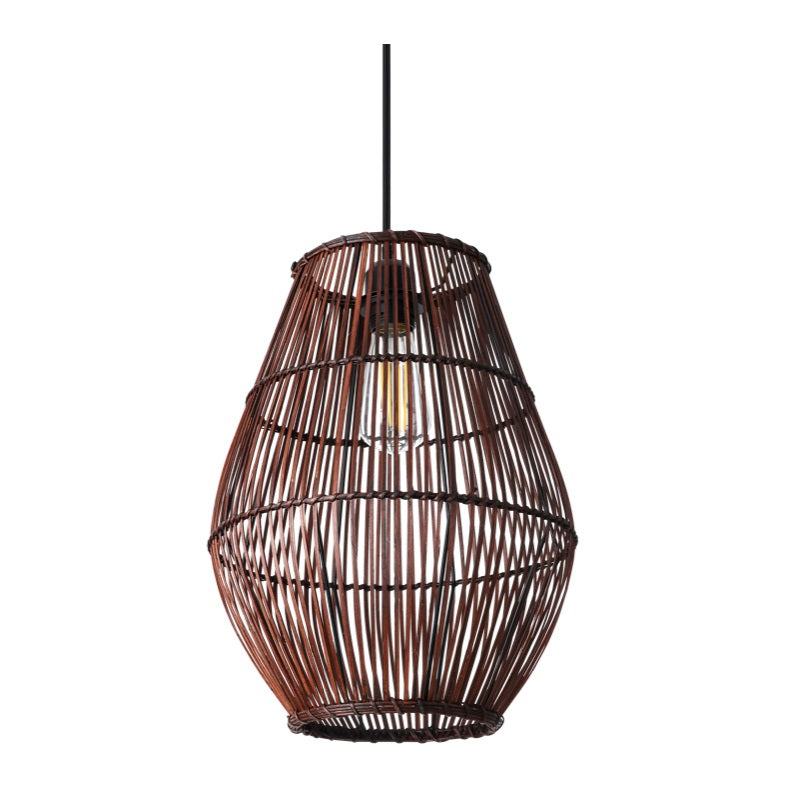 Westham Woven Rope Dome Rattan Pendant Light - Lighting.co.za