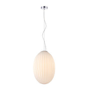 Marilyn Rippled Glass Pendant Light 2 Sizes - Lighting.co.za