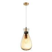 Pouch Amber Or Smoke Glass Pendant Light - Lighting.co.za