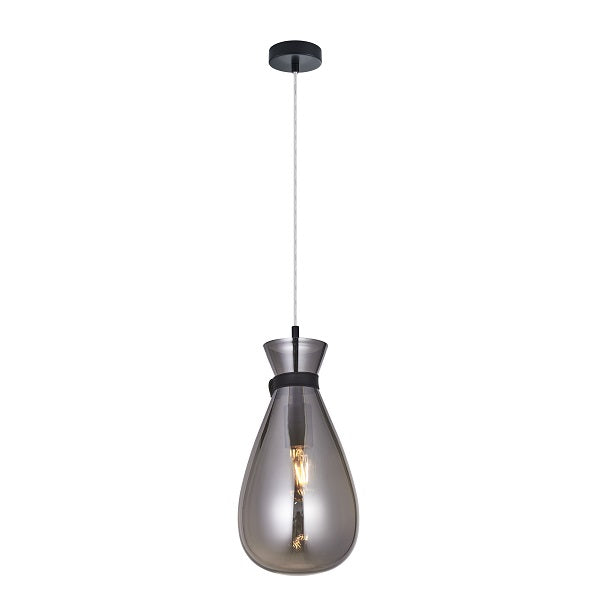 Pouch Amber Or Smoke Glass Pendant Light - Lighting.co.za