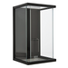 Devon Cube Black And Clear Glass Outdoor Wall Light - Lighting.co.za