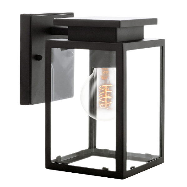 Twilight Black Cube Lantern Outdoor Wall Light - Lighting.co.za